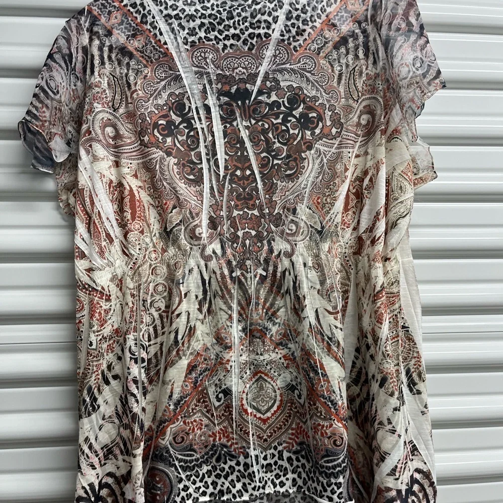 Apt. 9 Women's Multicolor Patterned Top - Picture 3 of 3